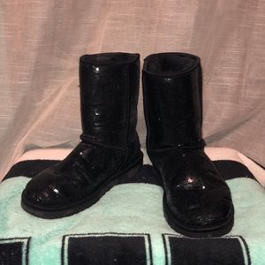 Black Sequin Ugg Boots